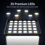 Per DJI Action 5 Pro/4/3 TELESIN Mini luce di riempimento per vlog a sgancio rapido, impermeabile IPX5, luce video a LED magnetica con 3 temperature di colore, For DJI Action 5 Pro/4/3
