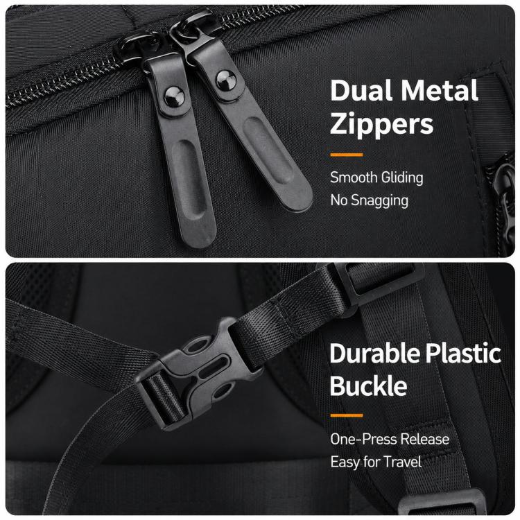 Zaino da lavoro WEIXIER B695, borsa da viaggio multiuso, borsa espandibile per laptop.