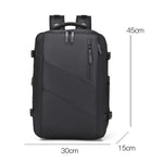 Zaino da lavoro WEIXIER B695, borsa da viaggio multiuso, borsa espandibile per laptop.