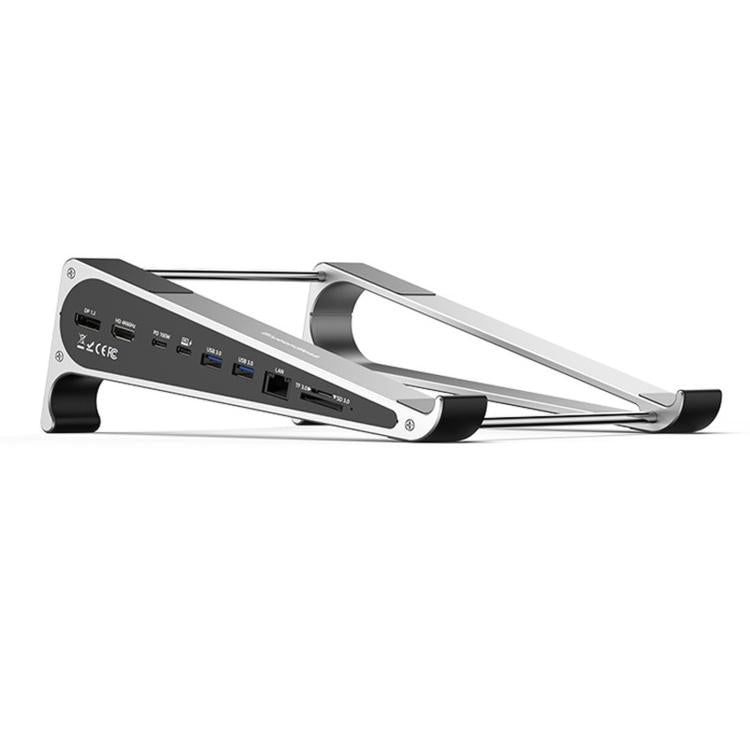 Docking station Type-C 9 in 1 con supporto per laptop