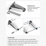 Docking station Type-C 9 in 1 con supporto per laptop