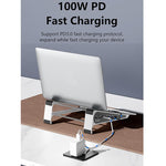 Docking station Type-C 9 in 1 con supporto per laptop