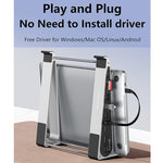 Docking station Type-C 9 in 1 con supporto per laptop