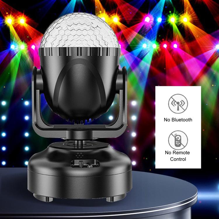 Mini lampada a LED con testa mobile e sfera magica per creare atmosfera, ideale per feste in casa, bar e palcoscenici., No Bluetooth With Remote Control, No Bluetooth No Remote Control, With Bluetooth With Remote Control, With Bluetooth No Remote Control