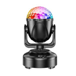 Mini lampada a LED con testa mobile e sfera magica per creare atmosfera, ideale per feste in casa, bar e palcoscenici., No Bluetooth With Remote Control, No Bluetooth No Remote Control, With Bluetooth With Remote Control, With Bluetooth No Remote Control