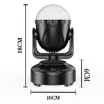 Mini lampada a LED con testa mobile e sfera magica per creare atmosfera, ideale per feste in casa, bar e palcoscenici., No Bluetooth With Remote Control, No Bluetooth No Remote Control, With Bluetooth With Remote Control, With Bluetooth No Remote Control