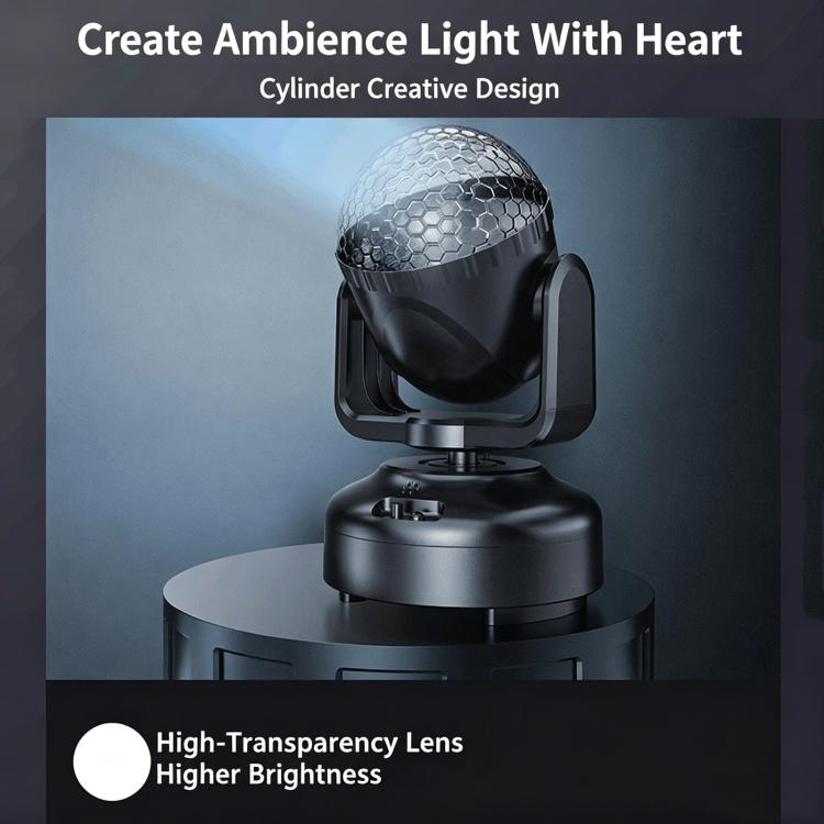 Mini lampada a LED con testa mobile e sfera magica per creare atmosfera, ideale per feste in casa, bar e palcoscenici., No Bluetooth With Remote Control, No Bluetooth No Remote Control, With Bluetooth With Remote Control, With Bluetooth No Remote Control