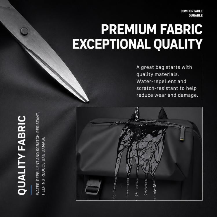 WEIXIER WD2625 Zaino da uomo minimalista impermeabile di grande capacità per lavoro e laptop