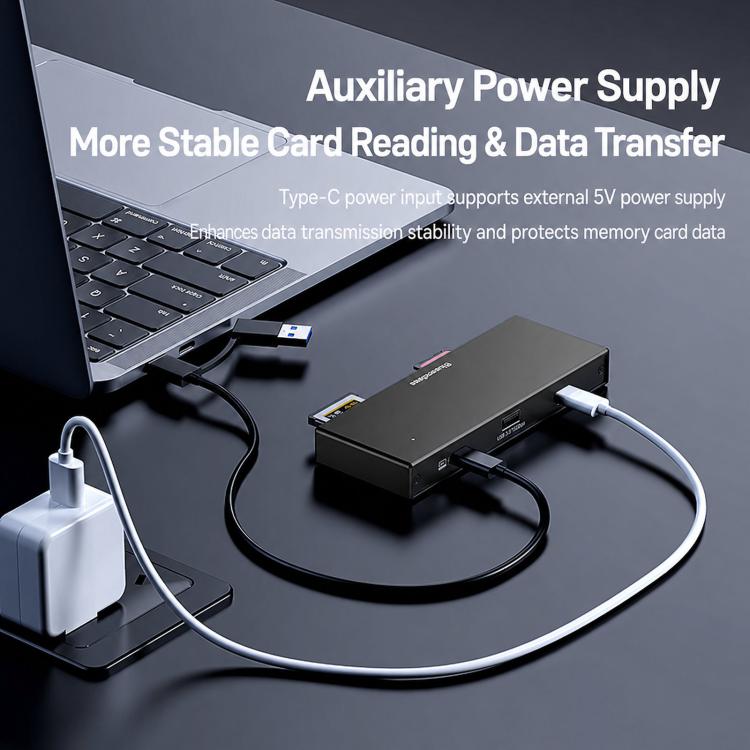 Blueendless USB 3.2 High-Speed Card Reader For CFEA/CFeB/SD 4.0/TF Cameras And Memory Cards, CFEA+CFeB+SD 4.0+TF
