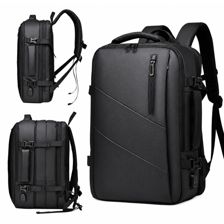 Zaino WEIXIER B683 di grande capacità espandibile per uomo, ideale per lavoro e laptop.