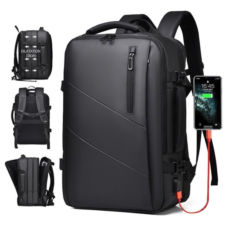 Zaino WEIXIER B683 di grande capacità espandibile per uomo, ideale per lavoro e laptop.