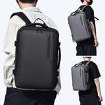 Zaino WEIXIER B683 di grande capacità espandibile per uomo, ideale per lavoro e laptop.