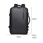Zaino WEIXIER B683 di grande capacità espandibile per uomo, ideale per lavoro e laptop.