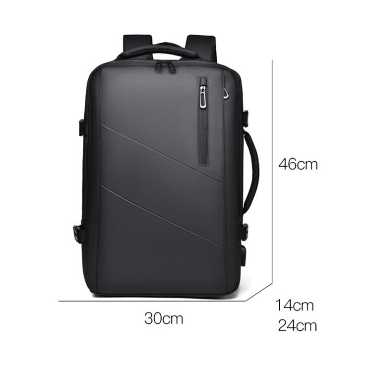 Zaino WEIXIER B683 di grande capacità espandibile per uomo, ideale per lavoro e laptop.