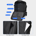 Zaino WEIXIER B683 di grande capacità espandibile per uomo, ideale per lavoro e laptop.
