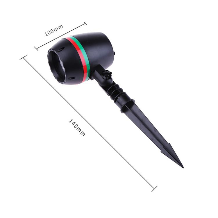 Lampada da giardino rotonda interrata con luce laser per esterni., US Plug, EU Plug, UK Plug, AU Plug