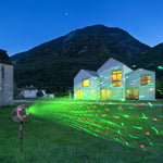 Lampada da giardino rotonda interrata con luce laser per esterni., US Plug, EU Plug, UK Plug, AU Plug