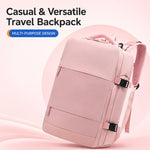 Zaino da viaggio per uomo e donna, con scomparto per laptop e porta USB, porta scarpe, separazione per indumenti bagnati/asciutti, impermeabile e di grande capacità.