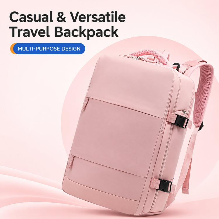 Zaino da viaggio per uomo e donna, con scomparto per laptop e porta USB, porta scarpe, separazione per indumenti bagnati/asciutti, impermeabile e di grande capacità.