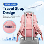 Zaino da viaggio per uomo e donna, con scomparto per laptop e porta USB, porta scarpe, separazione per indumenti bagnati/asciutti, impermeabile e di grande capacità.