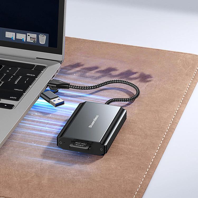 Blueendless Card Reader Camera Converter, CFeA / USB3.2 10Gbps, CFeB / USB3.2 10Gbps, SD/TF4.0 / 312MB/s