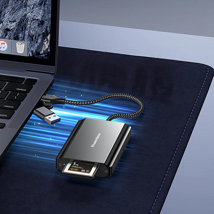 Blueendless Card Reader Camera Converter, CFeA / USB3.2 10Gbps, CFeB / USB3.2 10Gbps, SD/TF4.0 / 312MB/s