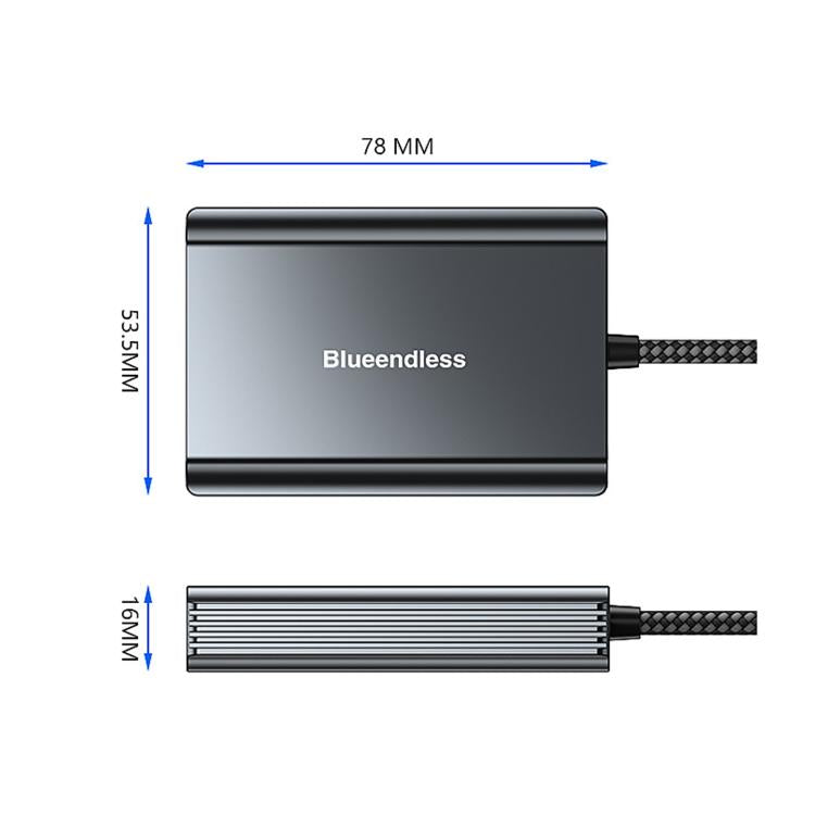 Blueendless Card Reader Camera Converter, CFeA / USB3.2 10Gbps, CFeB / USB3.2 10Gbps, SD/TF4.0 / 312MB/s