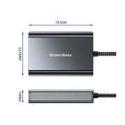 Blueendless Card Reader Camera Converter, CFeA / USB3.2 10Gbps, CFeB / USB3.2 10Gbps, SD/TF4.0 / 312MB/s