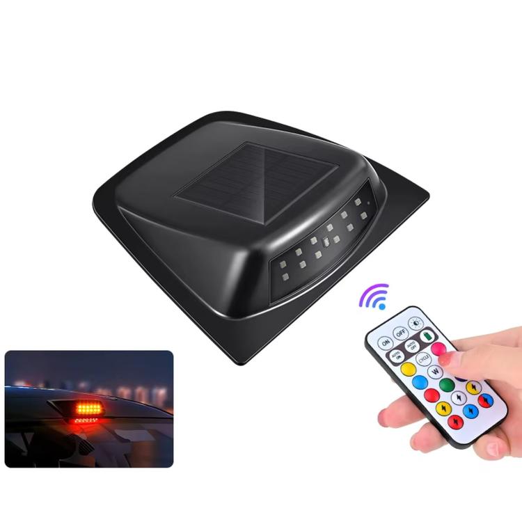 Lampada segnalazione LED solare per tetto auto IP65