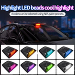 Lampada segnalazione LED solare per tetto auto IP65