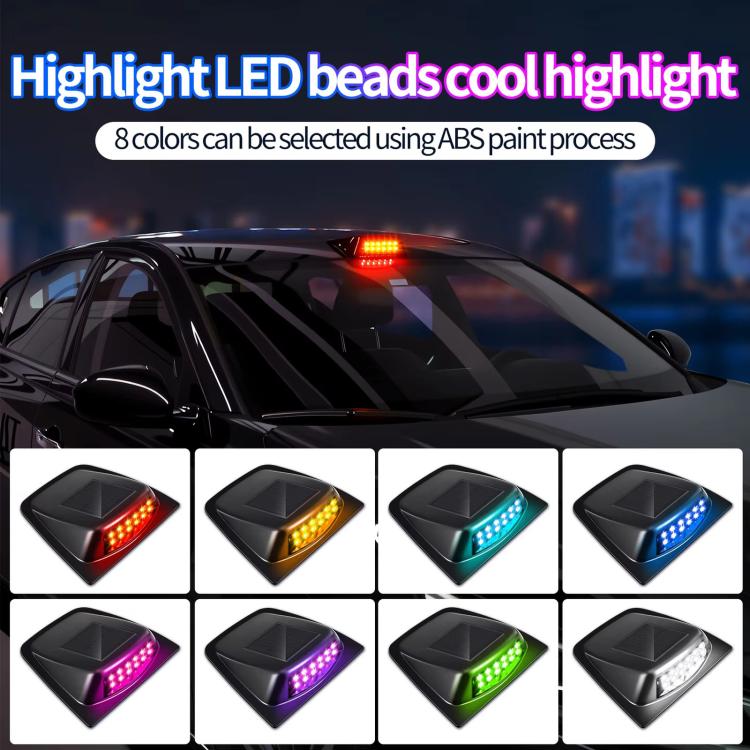 Lampada segnalazione LED solare per tetto auto IP65