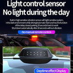 Lampada segnalazione LED solare per tetto auto IP65