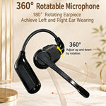 Auricolari Bluetooth con gancio auricolare girevole, HD, riduzione del rumore, resistenti alla pioggia., V2