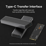 Blueendless 2806N M.2 NVMe SSD Enclosure 10Gbps Aluminum External Solid State Drive Case Portable PCIe M-Key/B&M-Key Reader, Dual Cables Included, Single Cable Included
