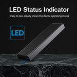 Blueendless 2806N M.2 NVMe SSD Enclosure 10Gbps Aluminum External Solid State Drive Case Portable PCIe M-Key/B&M-Key Reader, Dual Cables Included, Single Cable Included