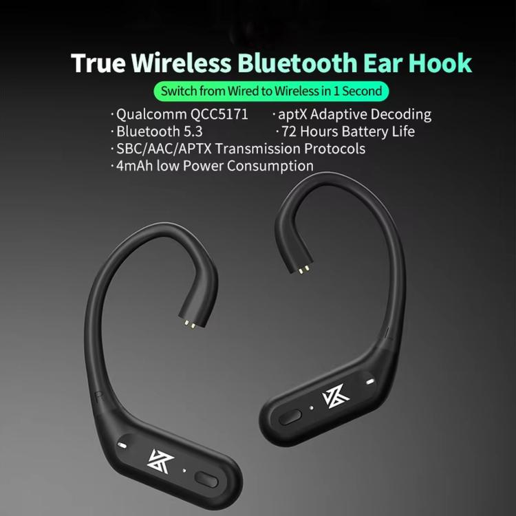 Auricolari wireless Bluetooth 5.3 KZ XZ10 con ganci auricolari, XZ10