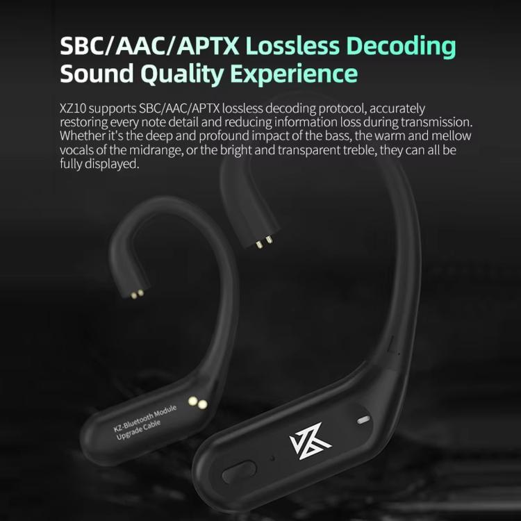 Auricolari wireless Bluetooth 5.3 KZ XZ10 con ganci auricolari, XZ10