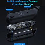 Auricolari da gaming wireless HD Bluetooth 5.4 con ganci auricolari, AE01