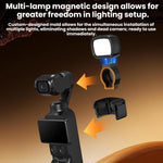 Per DJI Pocket 4 BRDRC Luce selfie magnetica portatile