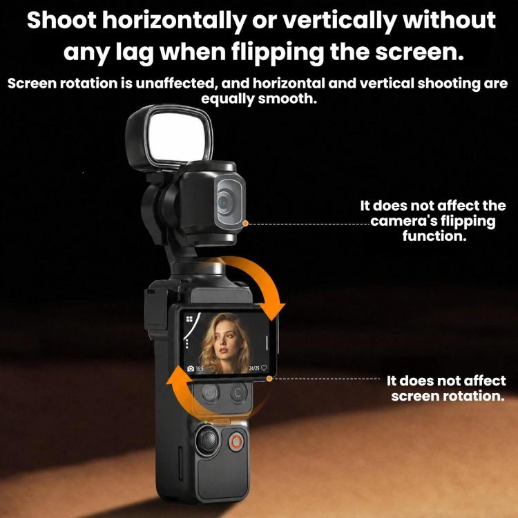 Per DJI Pocket 4 BRDRC Luce selfie magnetica portatile