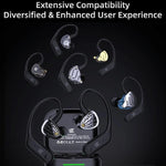 Cuffie da gioco Hi-Fi wireless HD Bluetooth 5.4 con gancio auricolare, riduzione attiva del rumore e tecnologia Hi-Fi., AN01