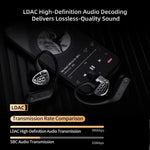 Cuffie da gioco Hi-Fi wireless HD Bluetooth 5.4 con gancio auricolare, riduzione attiva del rumore e tecnologia Hi-Fi., AN01