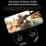 Cuffie da gioco Hi-Fi wireless HD Bluetooth 5.4 con gancio auricolare, riduzione attiva del rumore e tecnologia Hi-Fi., AN01