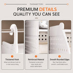 Organizzatore per armadio da appendere, ripiani in plastica impilabili, cestino portaoggetti per vestiti, 1-Tier, 2-Tier, 3-Tier