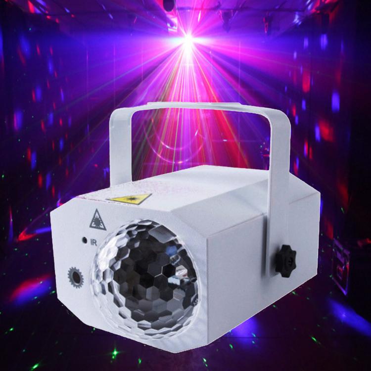 Sfera magica laser in plastica, luce colorata rotante per palcoscenico, ideale per KTV e bar, per creare un'atmosfera suggestiva., US Plug Grey, EU Plug Grey, UK Plug Grey, AU Plug Grey, US Plug White, EU Plug White, UK Plug White, AU Plug White       ...