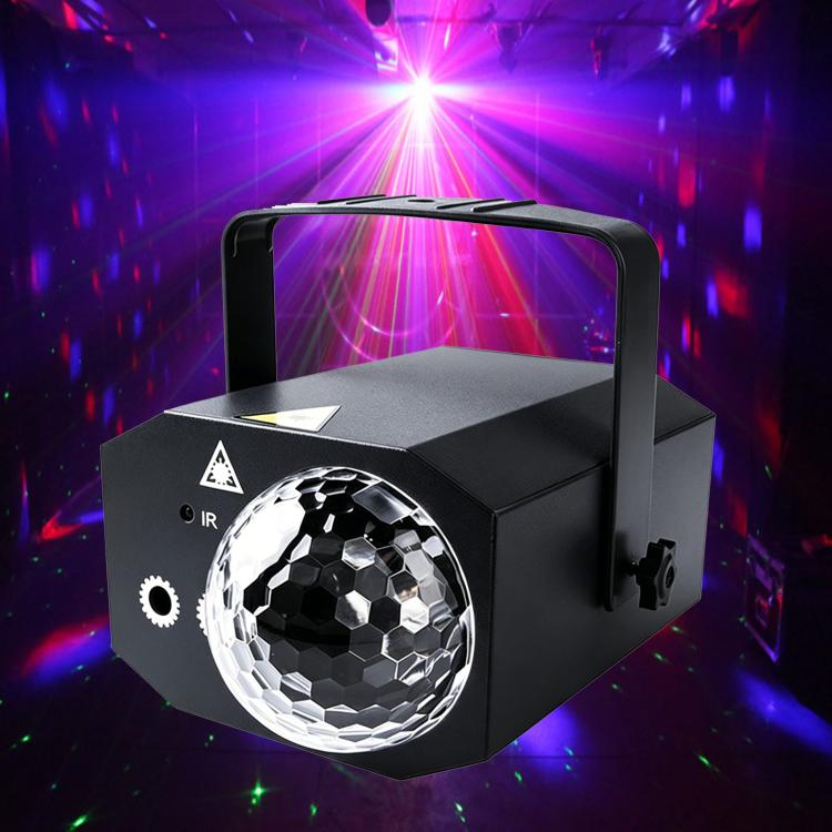 Sfera magica laser in plastica, luce colorata rotante per palcoscenico, ideale per KTV e bar, per creare un'atmosfera suggestiva., US Plug Grey, EU Plug Grey, UK Plug Grey, AU Plug Grey, US Plug White, EU Plug White, UK Plug White, AU Plug White       ...