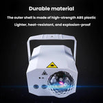 Sfera magica laser in plastica, luce colorata rotante per palcoscenico, ideale per KTV e bar, per creare un'atmosfera suggestiva., US Plug Grey, EU Plug Grey, UK Plug Grey, AU Plug Grey, US Plug White, EU Plug White, UK Plug White, AU Plug White       ...