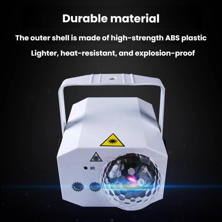 Sfera magica laser in plastica, luce colorata rotante per palcoscenico, ideale per KTV e bar, per creare un'atmosfera suggestiva., US Plug Grey, EU Plug Grey, UK Plug Grey, AU Plug Grey, US Plug White, EU Plug White, UK Plug White, AU Plug White       ...