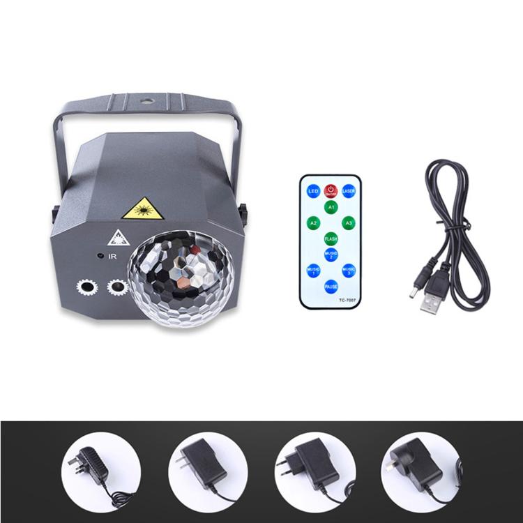 Sfera magica laser in plastica, luce colorata rotante per palcoscenico, ideale per KTV e bar, per creare un'atmosfera suggestiva., US Plug Grey, EU Plug Grey, UK Plug Grey, AU Plug Grey, US Plug White, EU Plug White, UK Plug White, AU Plug White       ...