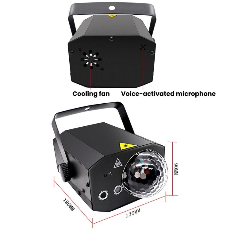 Proiettore laser in metallo, luce LED a sfera magica, luce d'atmosfera per feste e bar, US Plug Black, EU Plug Black, UK Plug Black, AU Plug Black, US Plug White, UK Plug White, AU Plug White, EU Plug White